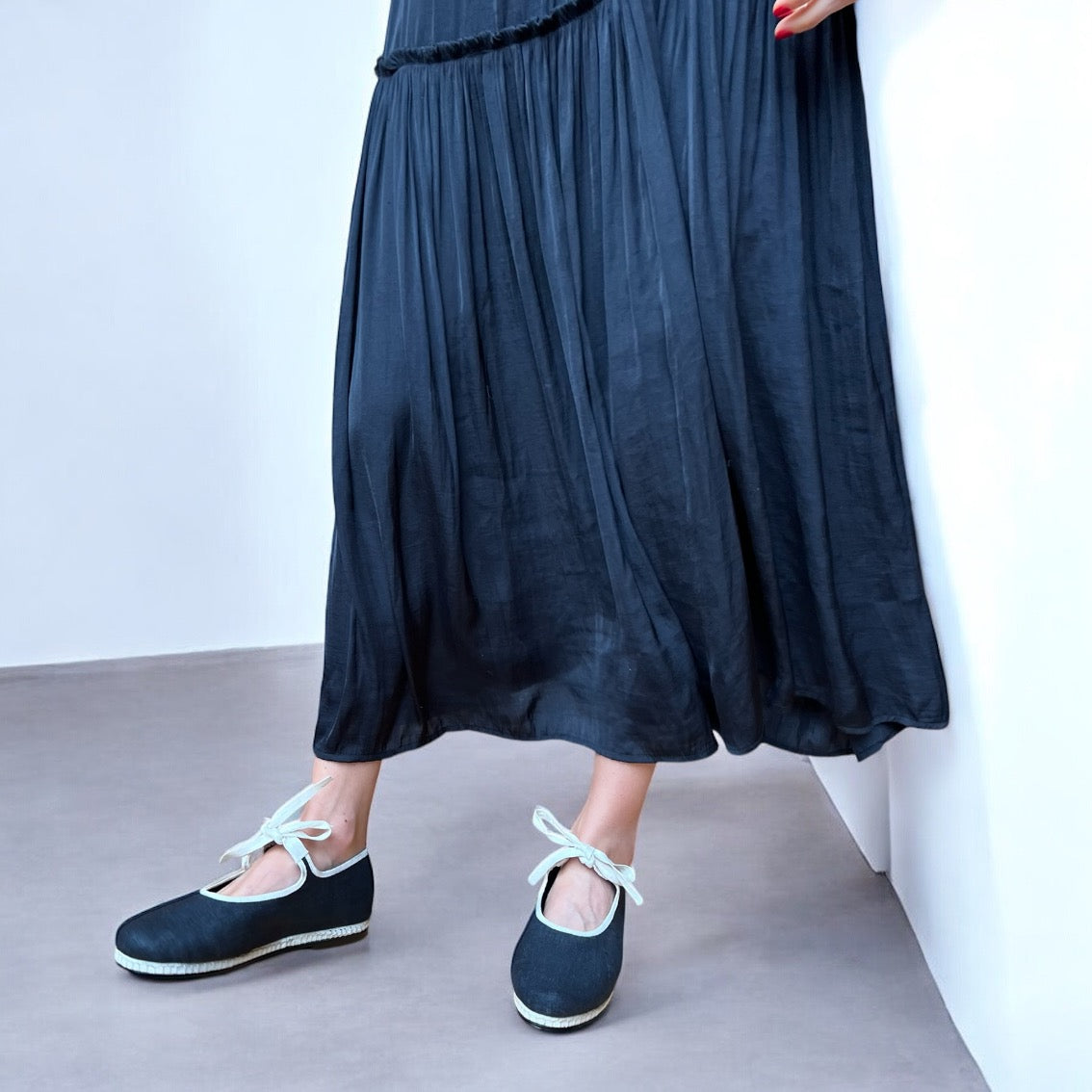 800 Mary Jane lino negro