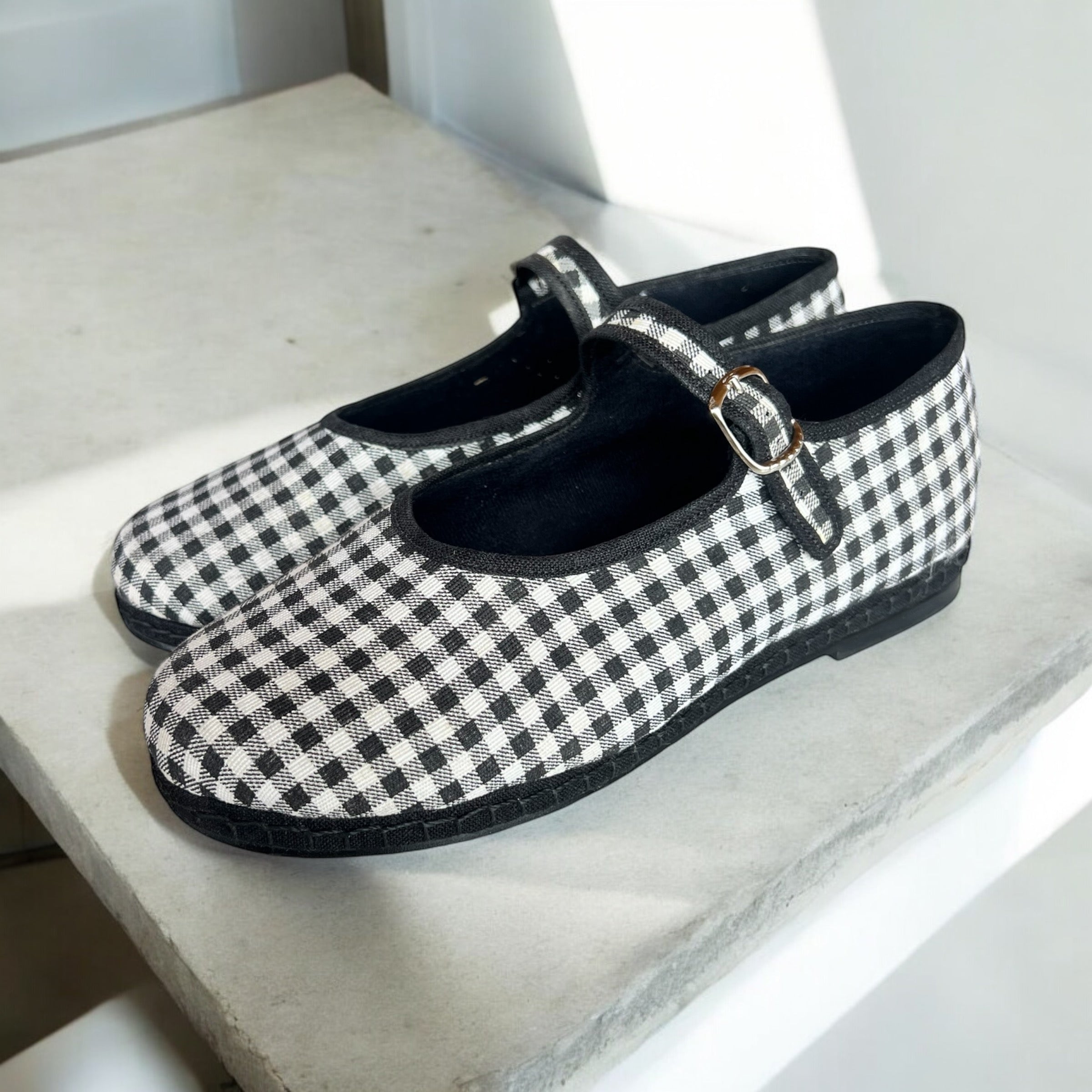 800 Mary Jane vichy negro