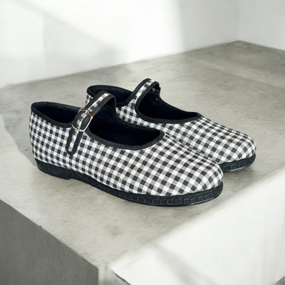 800 Mary Jane vichy negro