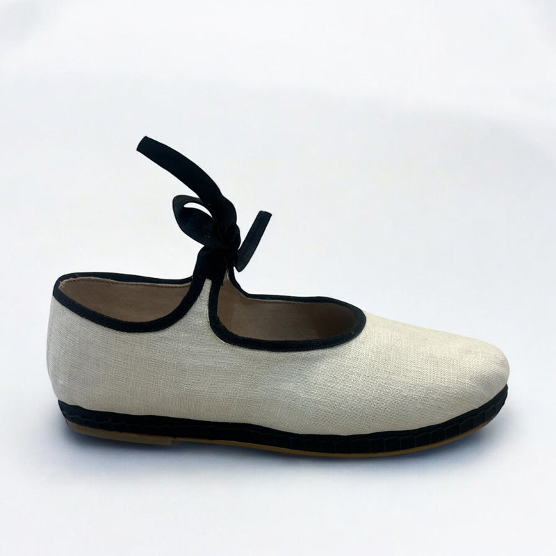 800 Mary Jane lino beige