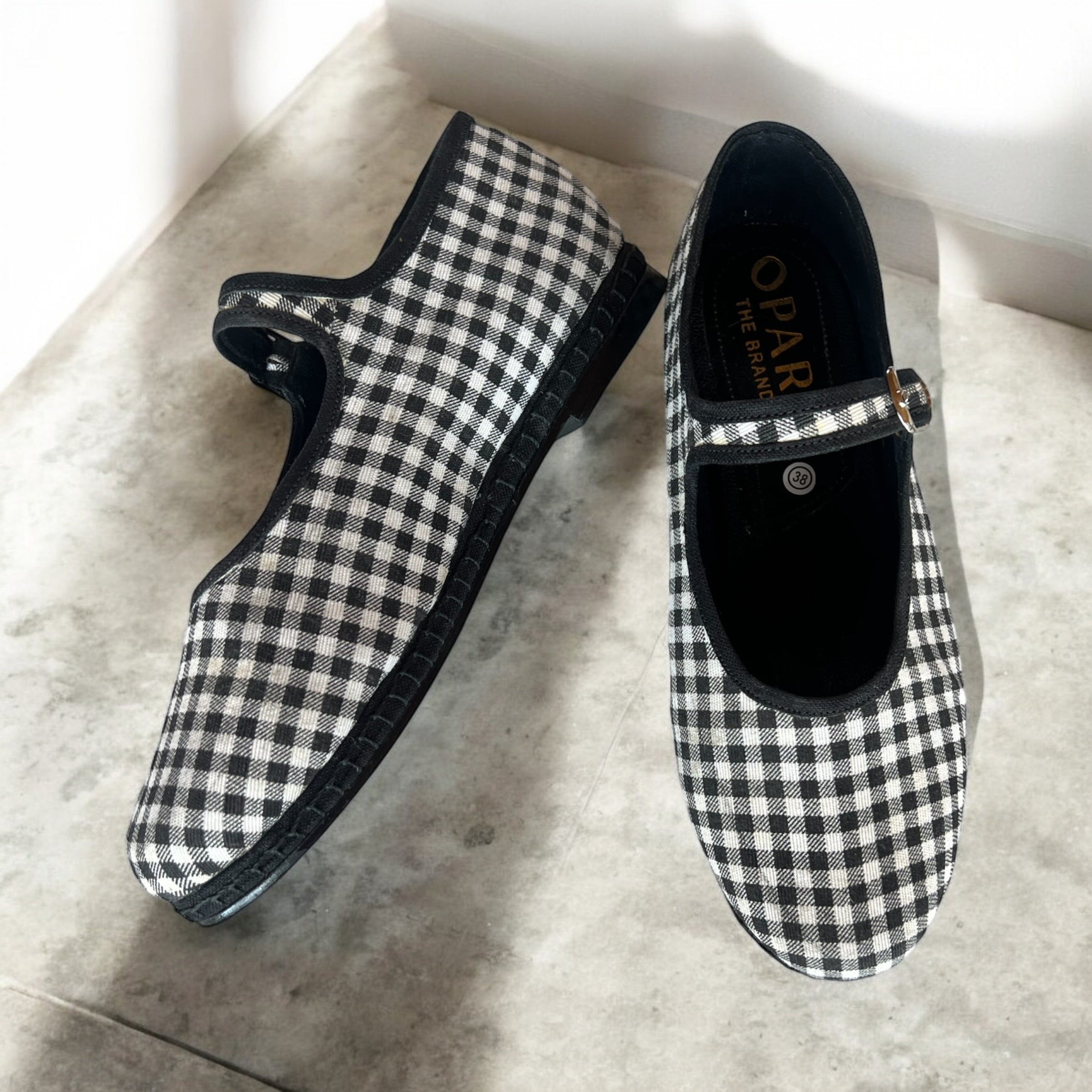 800 Mary Jane vichy negro