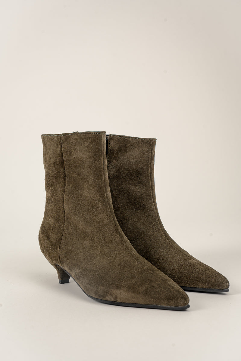 No 720 kitten heel green forest