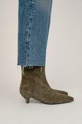 No 720 kitten heel green forest