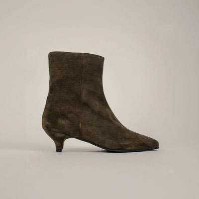 No 720 kitten heel green forest