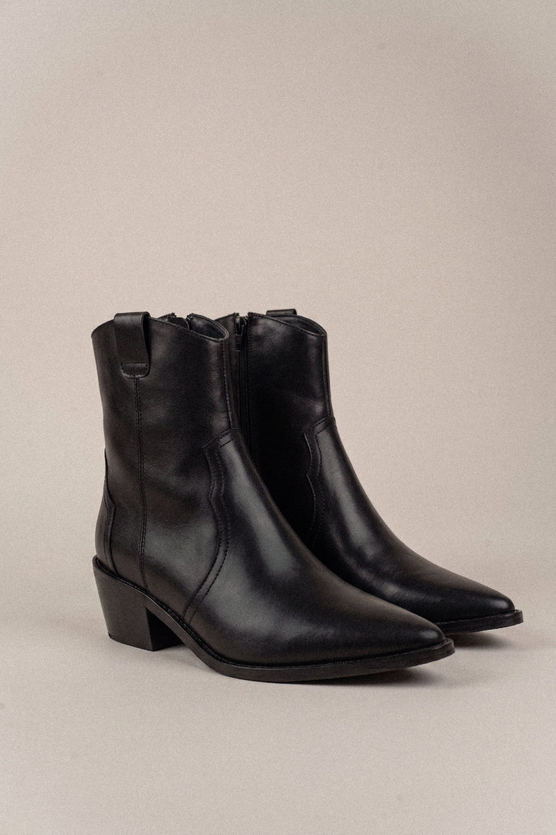 No 710 botin texano negro