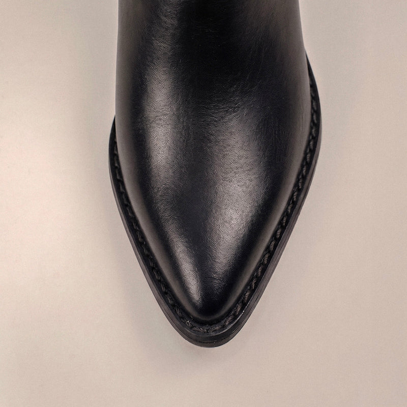 No 710 botin texano negro