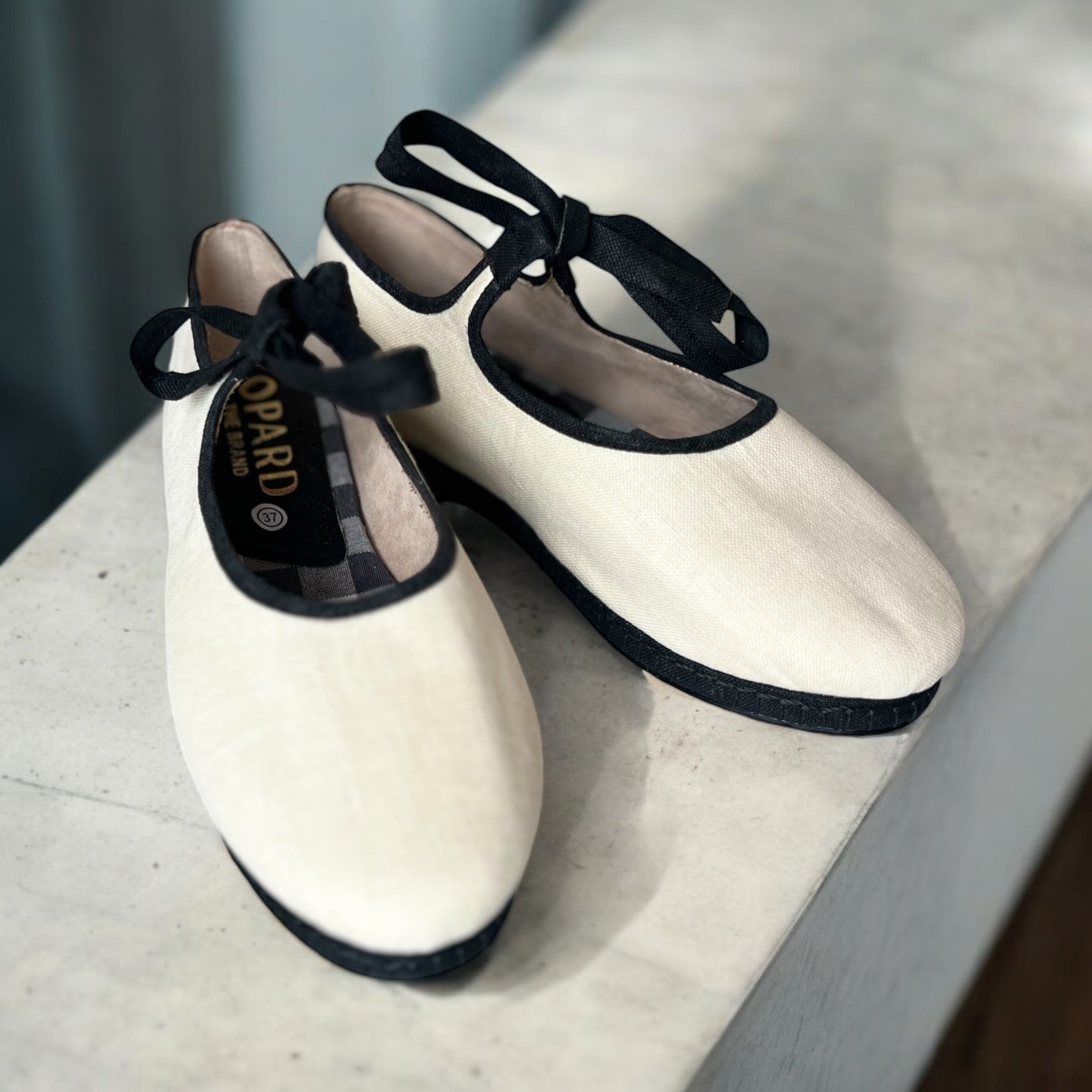 800 Mary Jane lino beige