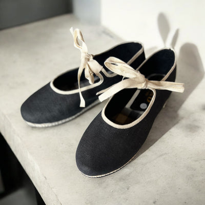 800 Mary Jane lino negro