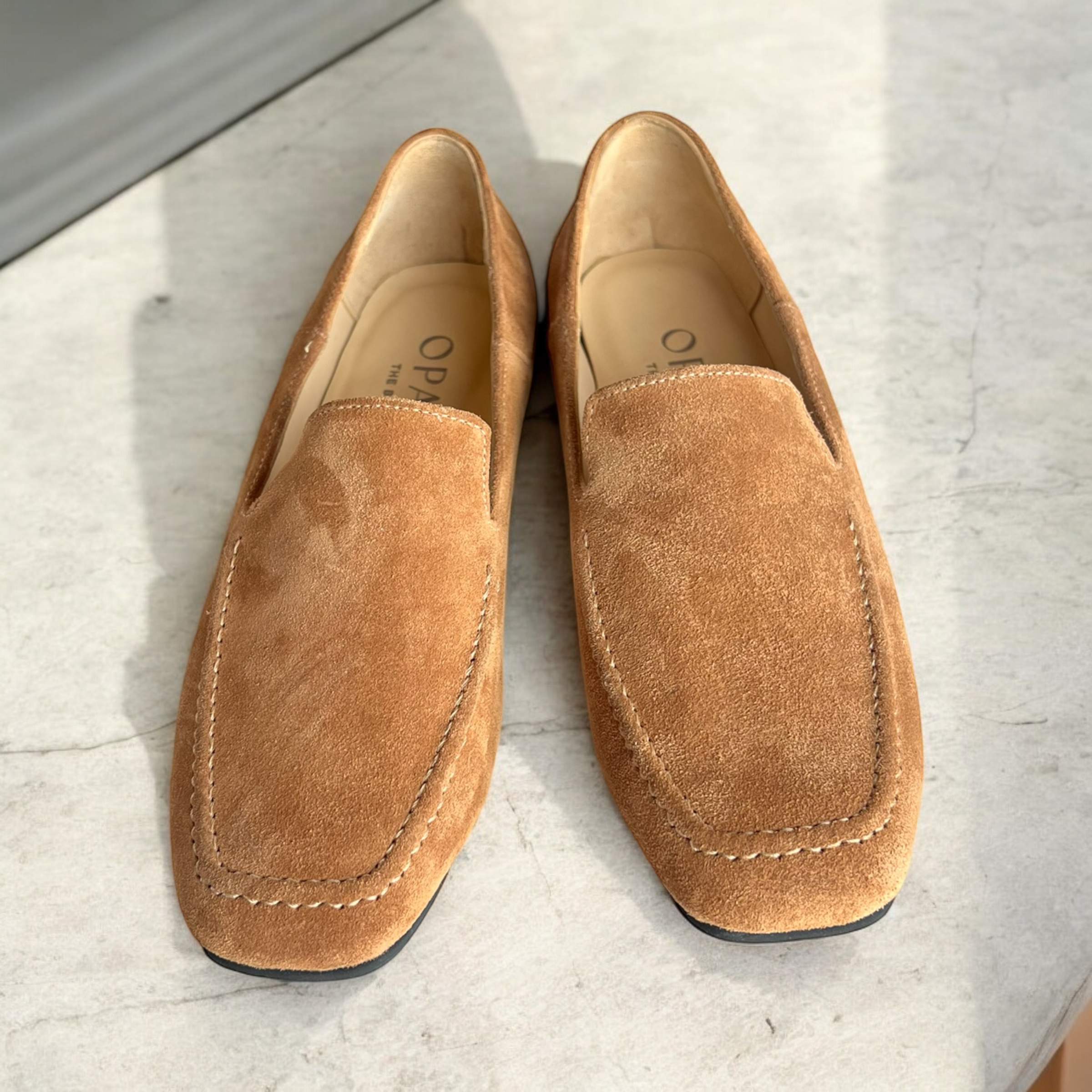 500 mocasín gamuza camel