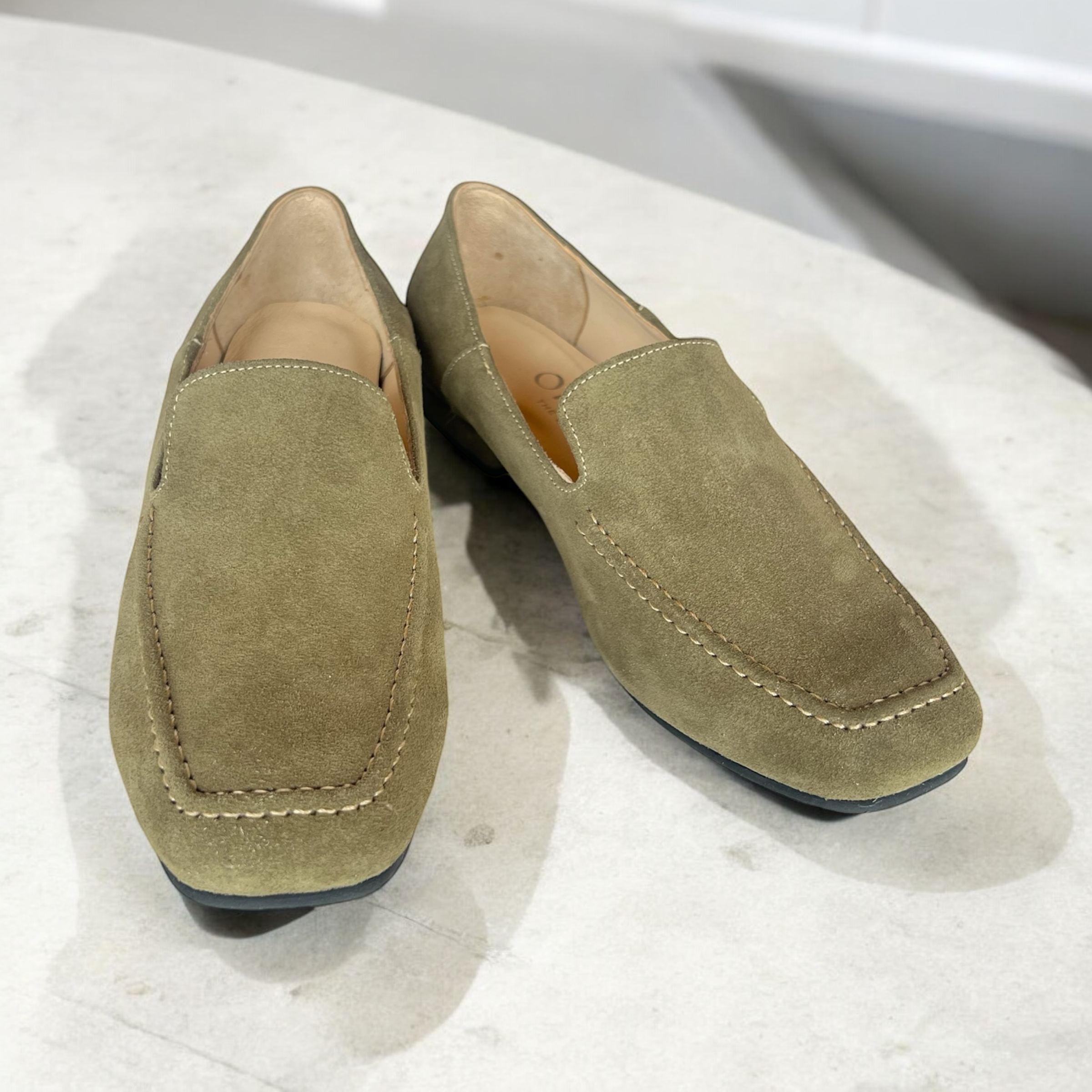 500 mocasín gamuza musgo
