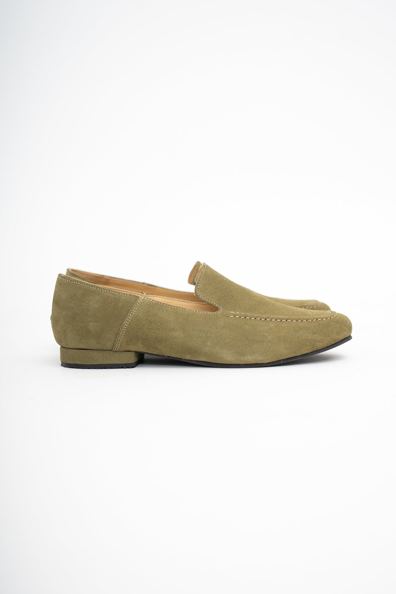 500 mocasín gamuza musgo