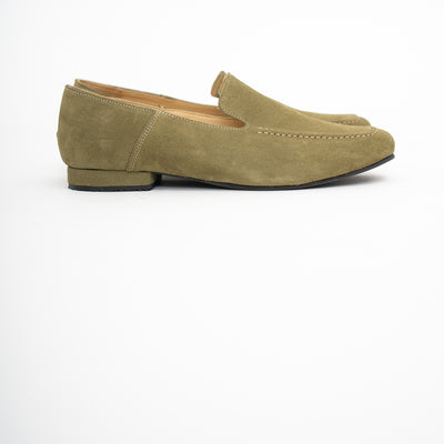 500 mocasín gamuza musgo